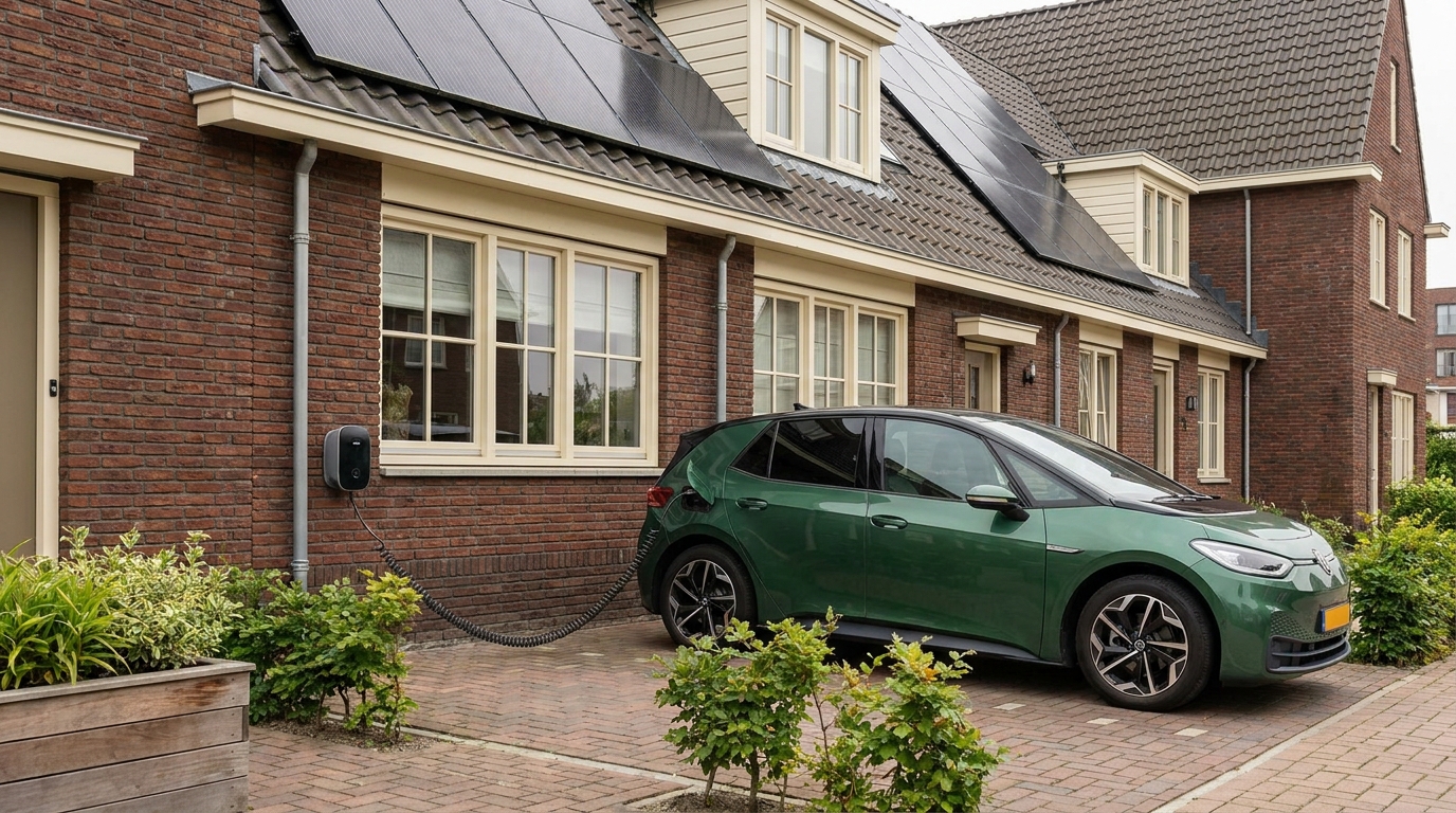 Je elektrische auto opladen met zonnepanelen: zo werkt het